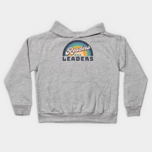 Retro Rainbow Style Readers are Leaders Kids Hoodie